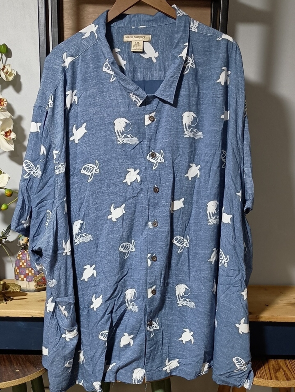 Island Passport Men Rayon Shirt 6xl